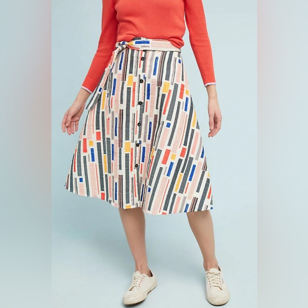 NEW Hutch Anthropologie Multicolor Willem A-line Skirt Size 0 US